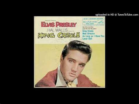 Elvis Presley King Creole RCA VICTOR EPA 4319 YouTube