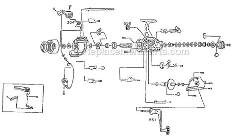 Shakespeare Fishing Reel Parts Diagrams