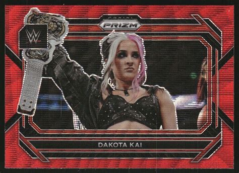 2023 Panini Prizm WWE Prizms Ruby Wave 40 Dakota Kai EBay