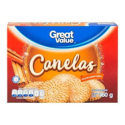 Galletas Great Value Sabor Canela 360 G Walmart