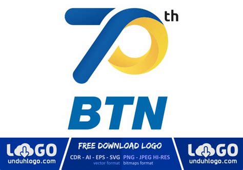 Logo Hut Bank Btn 70 Tahun Download Vector Cdr Ai Png