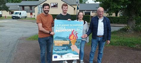 Passage De La Flamme Olympique à Paimpont De Nombreuses Animations Le