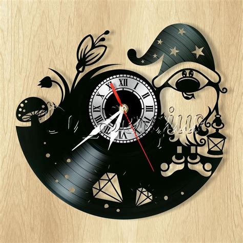 92 Projects Wall Art Vinyl Record Wall Clock Laser Cut Etsy