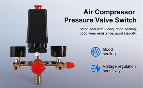 Compresseur D Air Durable Pompe Pressostat Avec Vanne Contr Le