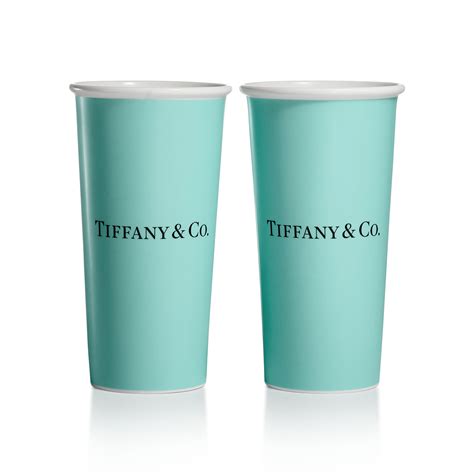 Tiffany Cups:Tiffany Large Coffee Cups in Bone China, Set of Two ... 