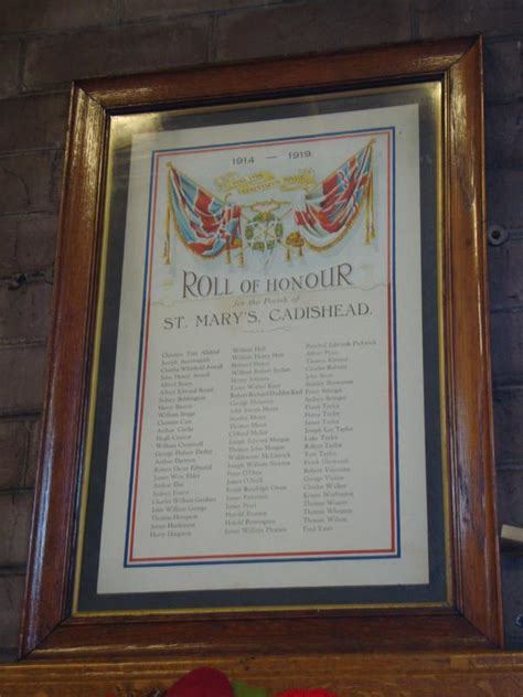 St Marys Ww1 Roll Of Honour War Imperial War Museums