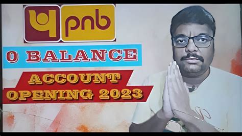 How To Open Punjab National Bank Account Pnb Zero Balance Account