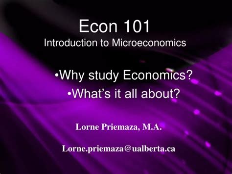 Ppt Econ Introduction To Microeconomics Powerpoint Presentation