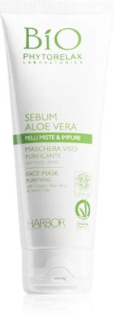 Phytorelax Laboratories Bio Sebum Aloe Vera Maschera Detergente Viso