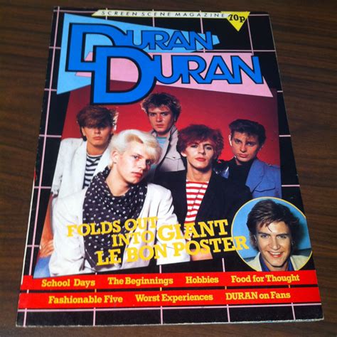 Screen Scene Magazine Duran Duran 1983 Simon Le Bon Poster Mag Etsy