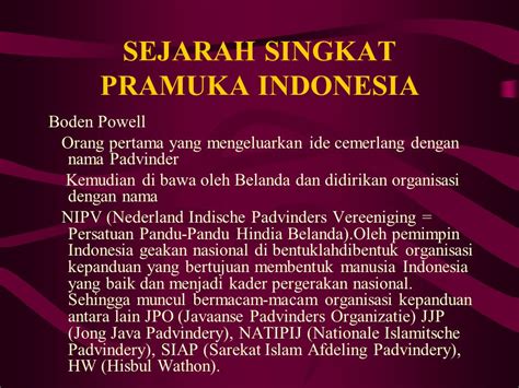 Sejarah Pramuka Di Indonesia Newstempo