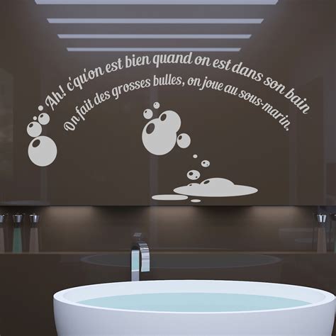 Sticker Citation Salle De Bain Quand On Est Dans Son Bain Stickers