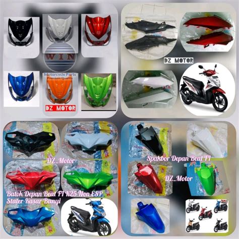 Jual Paket Fullset Full Body Halus Honda Beat Fi K Hitam Merah Putih