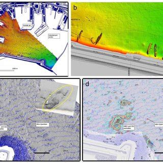 A Shaded Relief Multibeam Bathymetry 0 25 0 25 M Digital Terrain