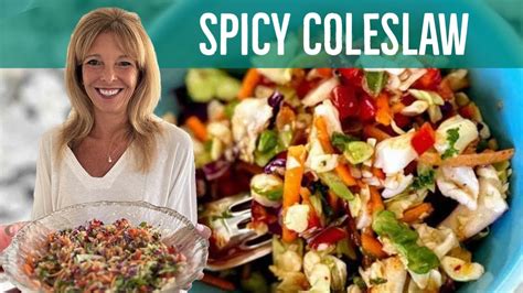 Spicy Coleslaw Kathy S Vegan Kitchen Youtube