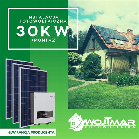 Instalacja Fotowoltaika 30 kW Zestaw z montażem 9335238883