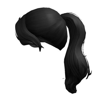 Simple Black Ponytail Roblox Item Rolimon S