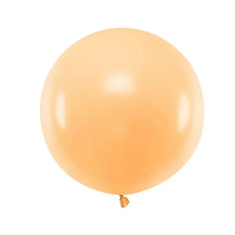 Kæmpe Ballon 60 CM Pastel Peach Latex Balloner Gigant Himmelrum ApS