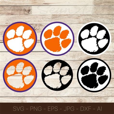 Clemson Paw Print - Etsy