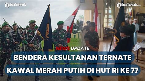 Bendera Burung Rajawali Berkepala Dua Kesultanan Ternate Kawal Merah