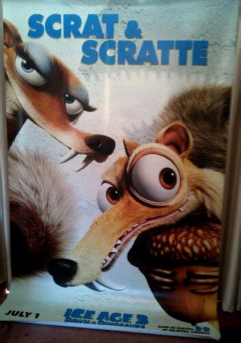 Cinema Banner ICE AGE 3 DAWN OF THE DINOSAURS 2009 Scrat Scratte