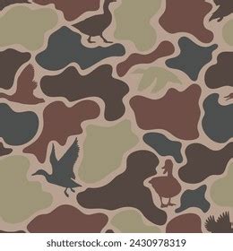 Vector Duck Hunter Camouflage Duck Hunting Stock Vector Royalty Free