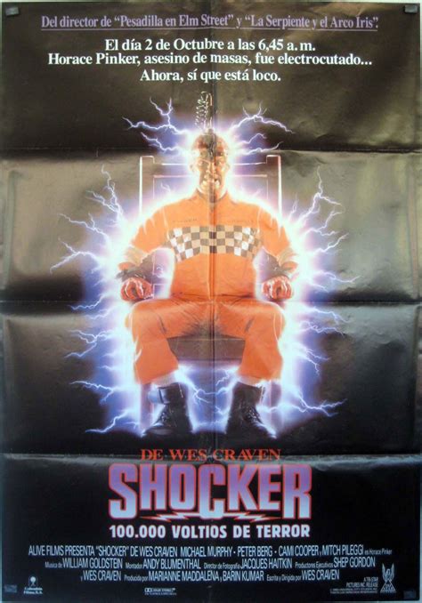 "SHOCKER, 100.000 VOLTIOS DE TERROR" MOVIE POSTER - "SHOCKER" MOVIE POSTER