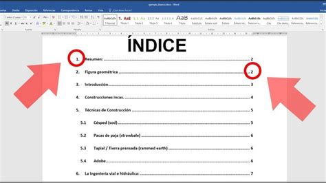 Como crear un índice automático en Word con numeración de títulos 2019