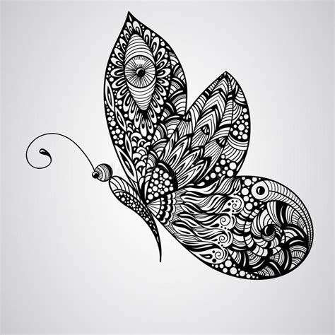 Uova Degli Elementi Di Zentangle Illustrazione Vettoriale