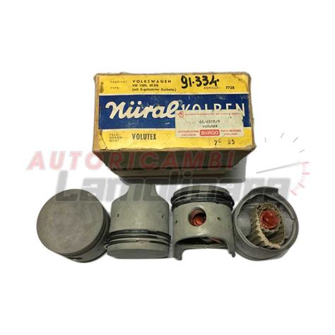 Nural 7728 Pistons Set Volkswagen Vw 1300 40ps With Piston Rings 77 00