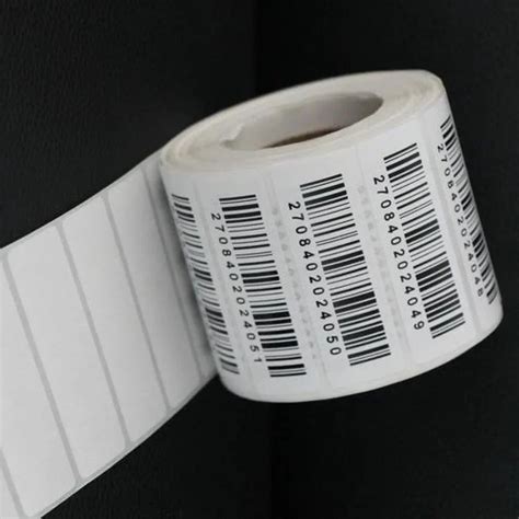 White Plain Paper Gsm Printed Barcode Label Size M At Rs