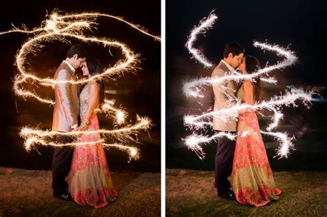 How To Take Wedding Sparkler Photos