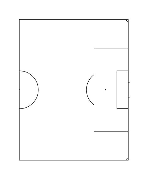 Blank Football Field Template Football Field Paper Template Soccer