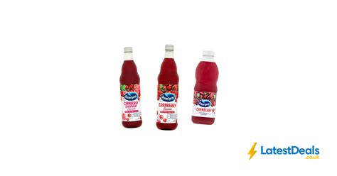 Half Price Ocean Spray Cranberry Squash 1l £1 Cranberry Juice 1l £115 At Sainsburys