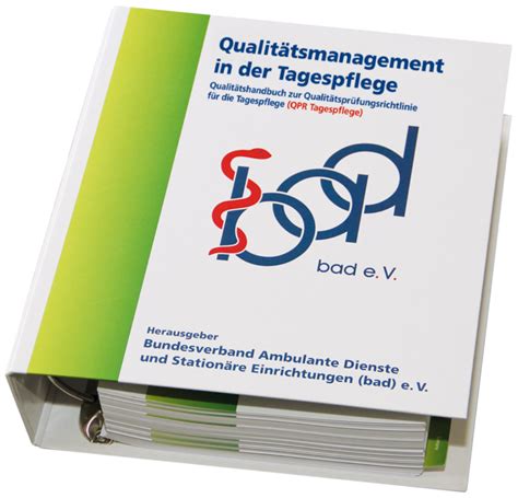 Qualit Tsmanagement In Der Tagespflege Bad E V