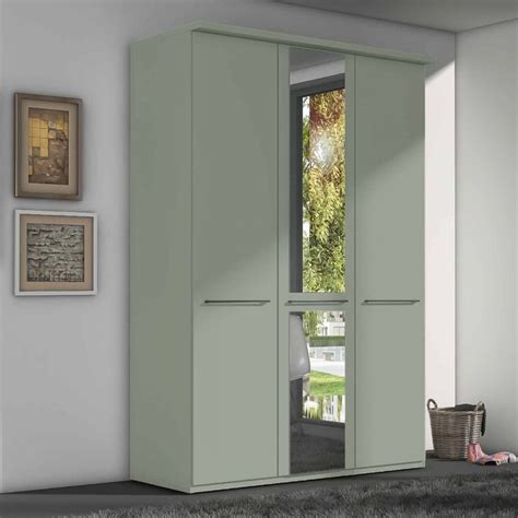 Wiemann Cairns Sage Green Hinged Door Wardrobe With Cornice Wiemann