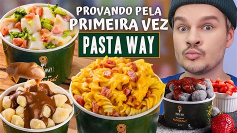 Provamos Pela Primeira Vez Massas Da Pasta Way Macarr O Nhoque Doce