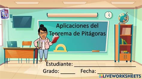 Ejercicio Problemas De Aplicaci N Teorema De Pit Goras Worksheet