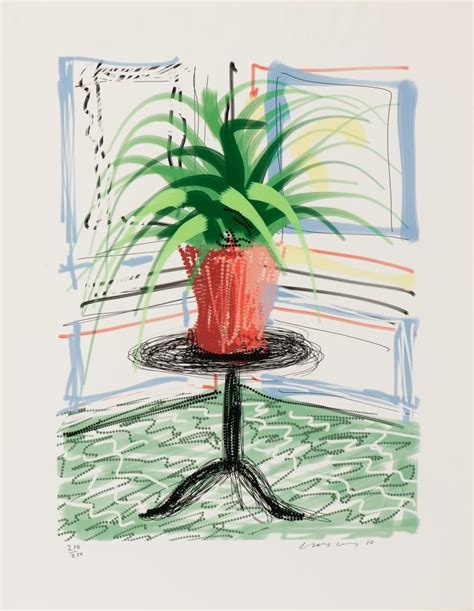 Signed Ipad Drawing By David Hockney David Hockney Ipad Taschen Books