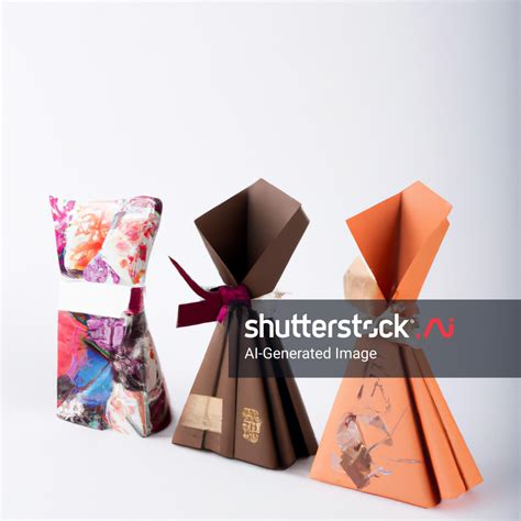 Origami 3d Image Unique Chocolate Packaging Ai Generated Image