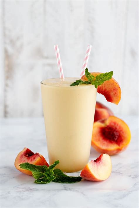 Peach Mango Protein Shake Jennifer Meyering