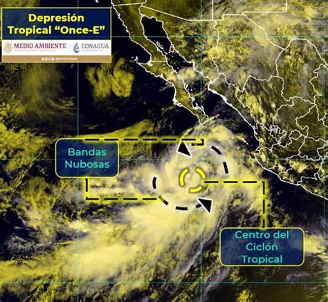 Depresi N Tropical Once E Se Forma En El Pac Fico Luz Noticias