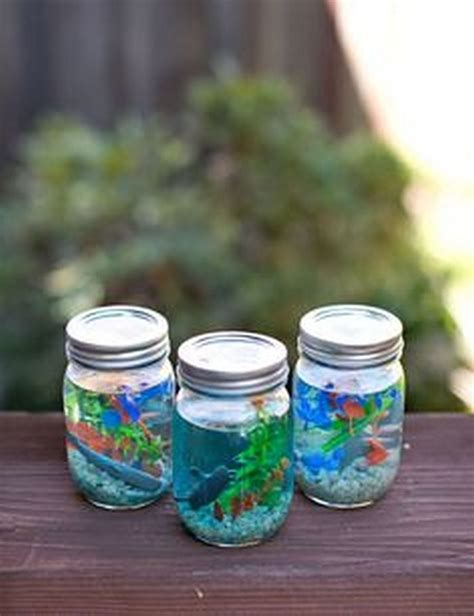 Beautiful Aquarium Jar In Quick Steps Craft Projects For Every Fan