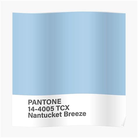 Pantone Tcx Nantucket Breeze Poster For Sale By Princessmi