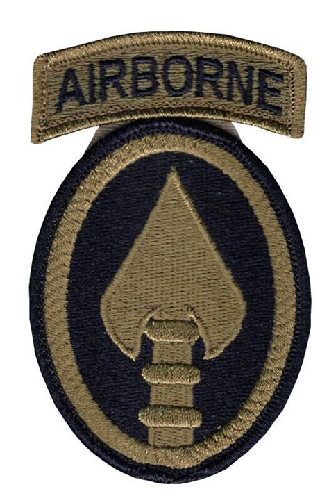 Special Operations Command Ocp Patch Wairborne Tab Sewn Together Hook Fastener 4563984250