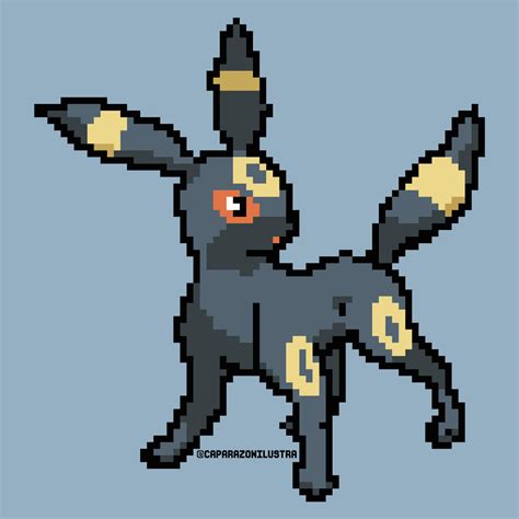 Umbreon pixel art by caparazonilustra on DeviantArt