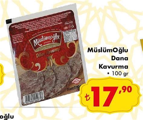 Müslümoğlu Dana Kavurma 100 gr İndirimde Market