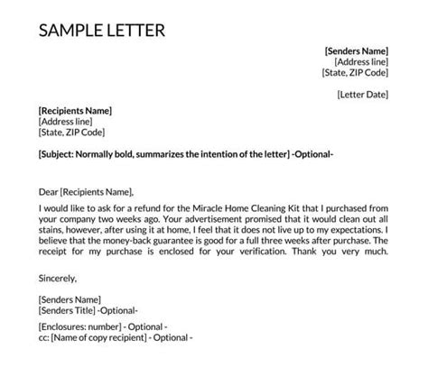 12 Best Refund Request Letter Sample Templates