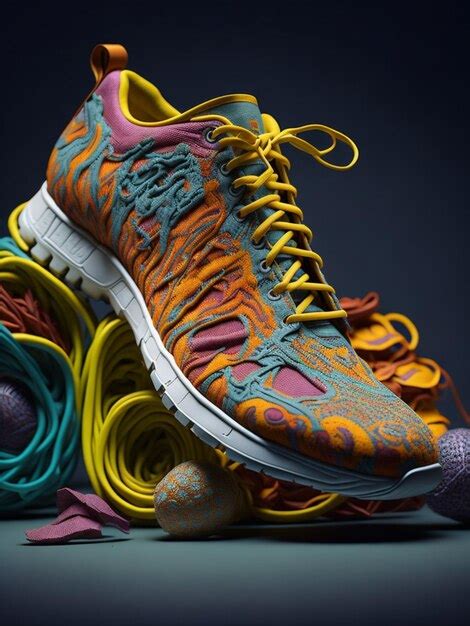 Premium Ai Image Colorful Shoe Realistic Ai Generated