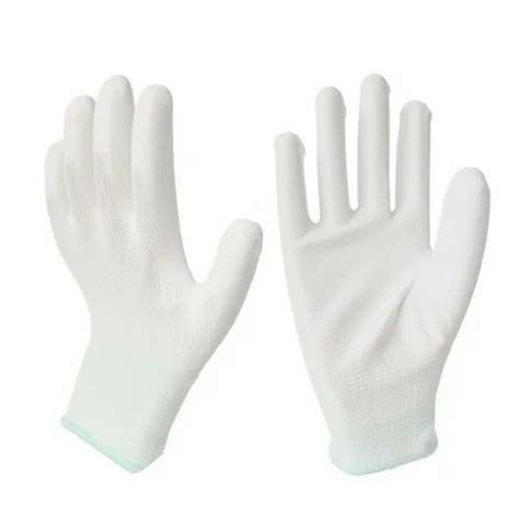 White Pu Coated Gloves For Safety Full Fingered At Rs 23pair In Chennai